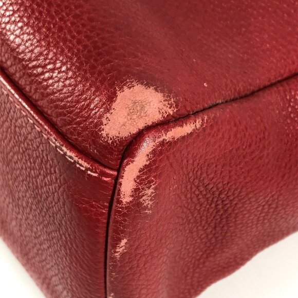 HERMES Red Leather Tote Bag - Picture 9 of 16